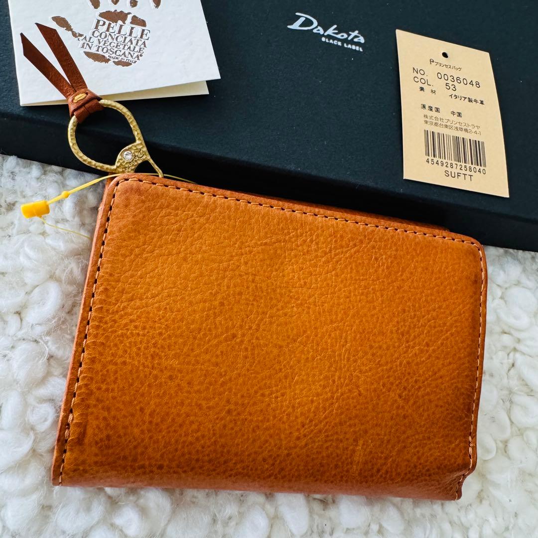 Dakota ダコタ 小銭入れ付き 三つ折り財布 財布 カッシーニ マスタード