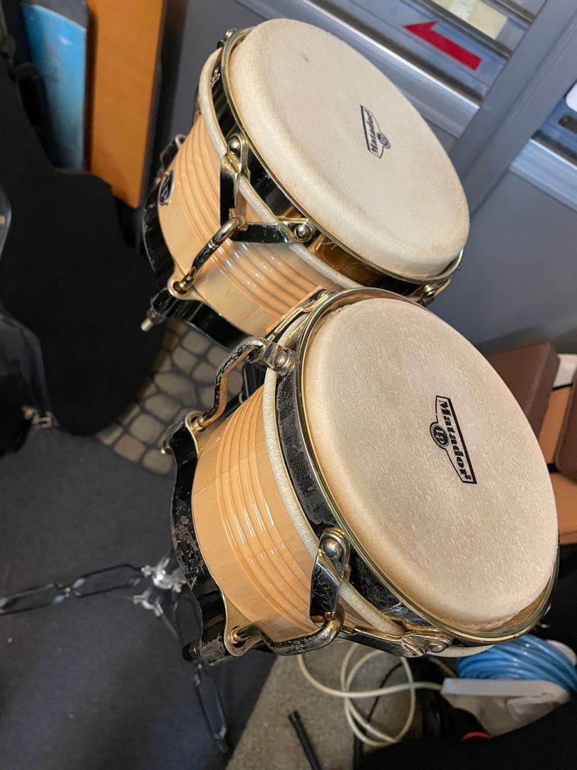 ガ*ガ様 LP ボンゴ デュオ スタンド、ケース付き