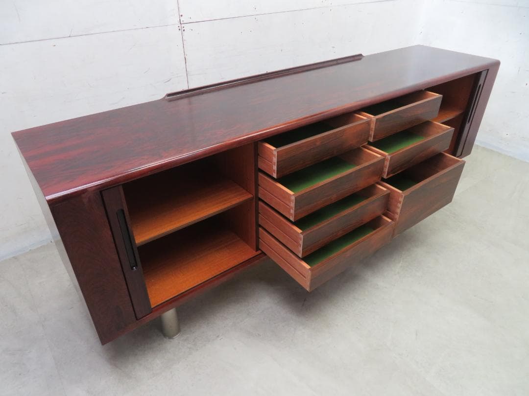 ヴィンテージ■ローズウッド■蛇腹扉■コクヨサイドボード■ミッドセンチュリー■北欧