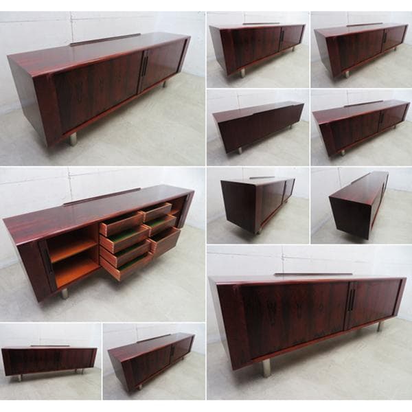 ヴィンテージ■ローズウッド■蛇腹扉■コクヨサイドボード■ミッドセンチュリー■北欧