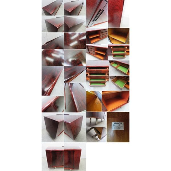 ヴィンテージ■ローズウッド■蛇腹扉■コクヨサイドボード■ミッドセンチュリー■北欧