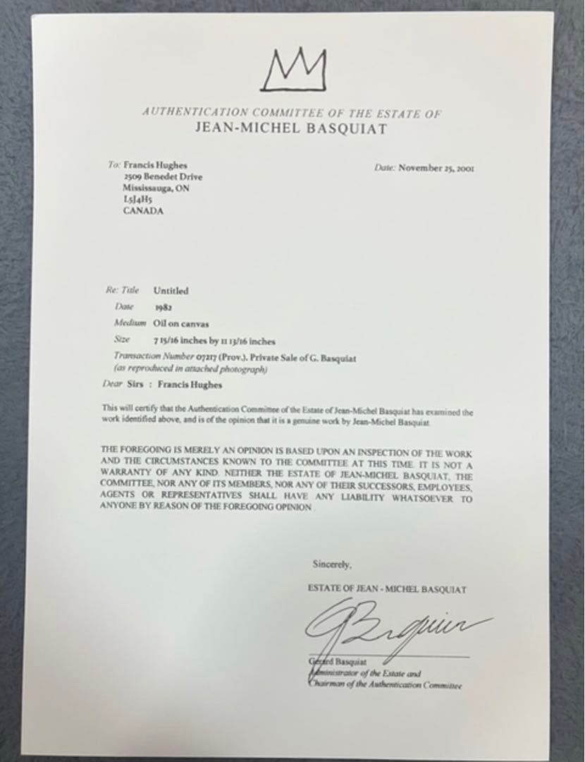 バスキア　油彩　6 模写