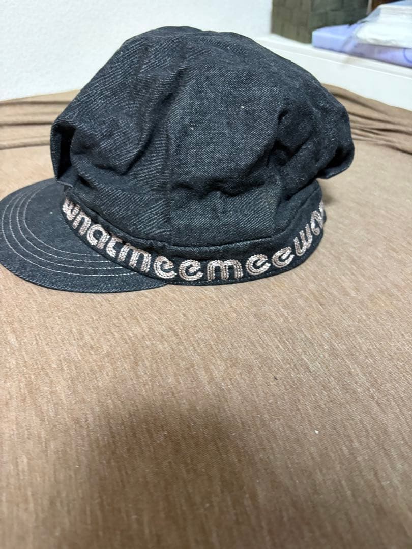 WMMW 吉田美和　キャスケット帽　デニム生地　ブラック