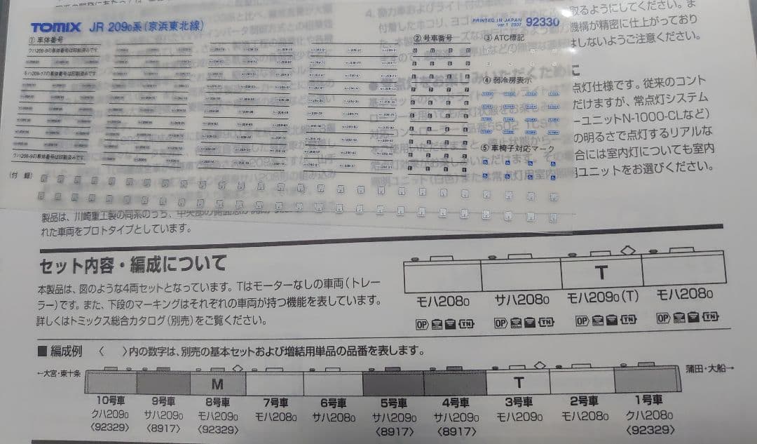 209系 0番台 京浜東北線 新集電 窓サン有 TOMIX 7両