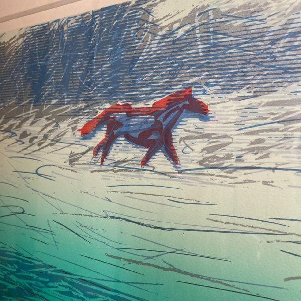 森岡完介 Kansuke MORIOKA 作*直筆サイン入り大版シルクスクリーン