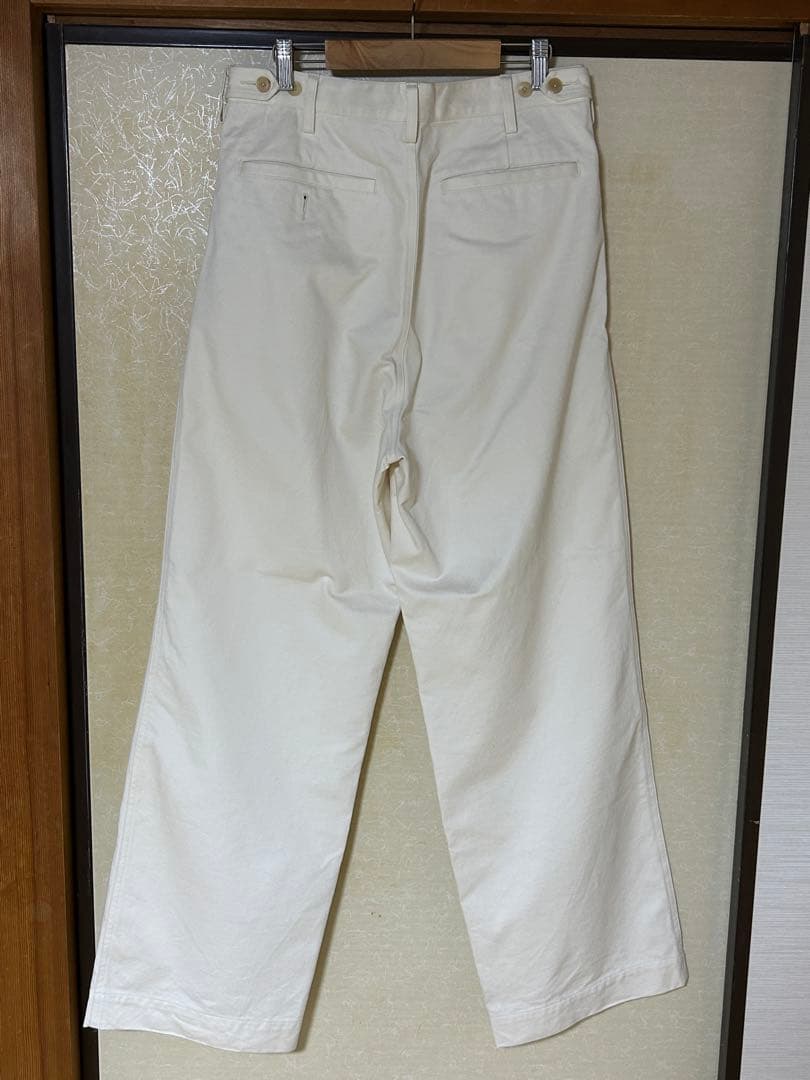 パンツ 25SS WASHED FINX CHINO ONE-TUCK PANTS