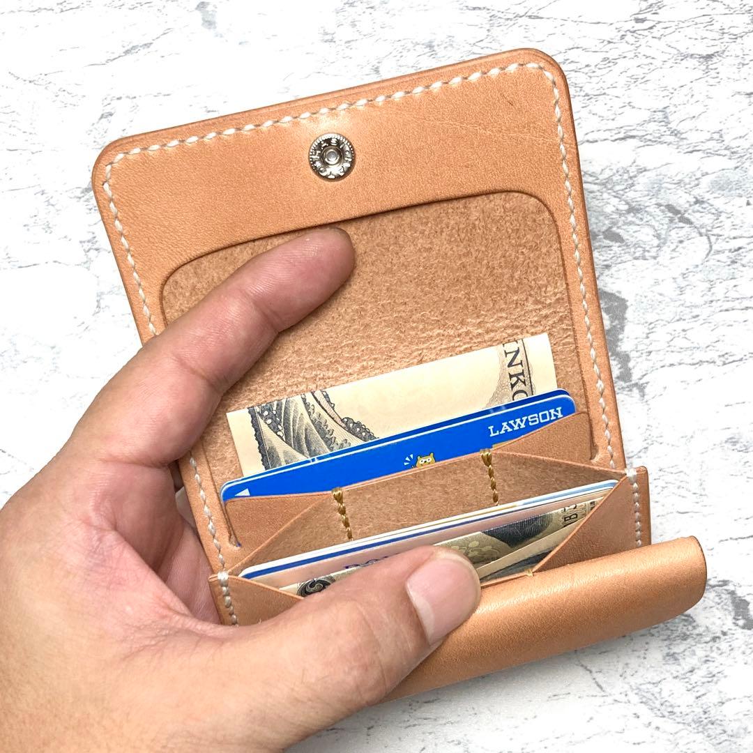 本革 コンパクト財布 栃木レザー ミニ財布 小さい財布 メンズ レディース