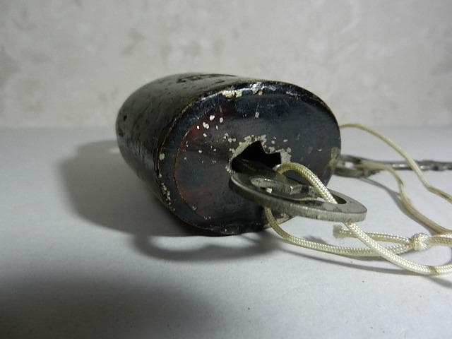 古い希少な鉄道?錠前その２（ボディーに「ＭＯＬＡ」の刻印）