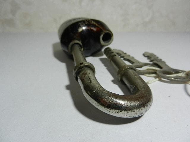 古い希少な鉄道?錠前その２（ボディーに「ＭＯＬＡ」の刻印）