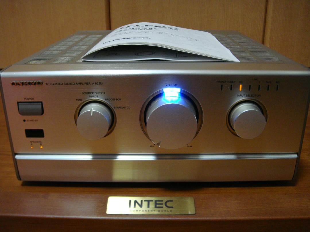 整備済 程度良 ONKYO オンキョー プリメインアンプ A-922M 取説付