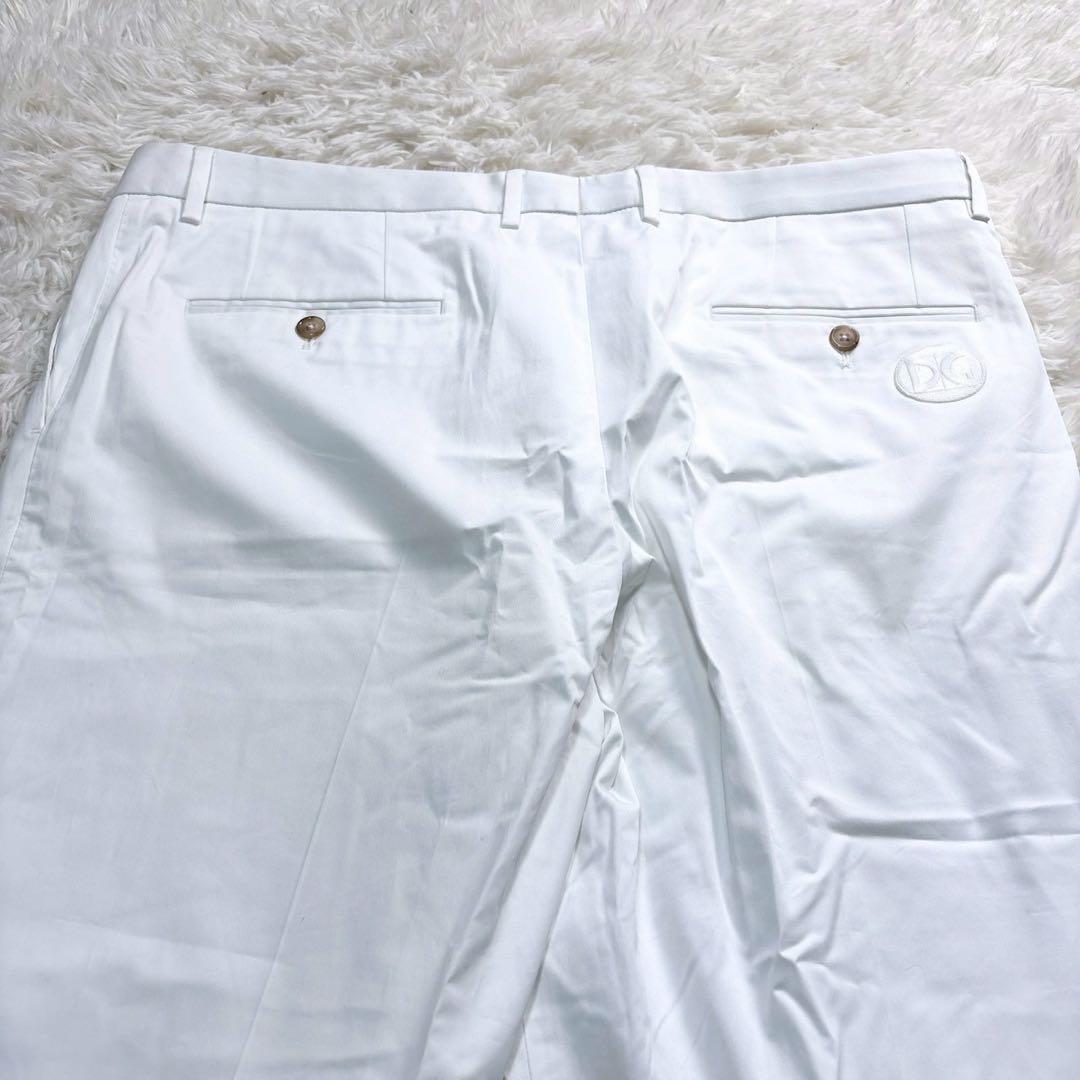 新品タグ付/XXXLドルチェアンドガッバーナ　パンツ　DG刺繍ロゴ　白　54