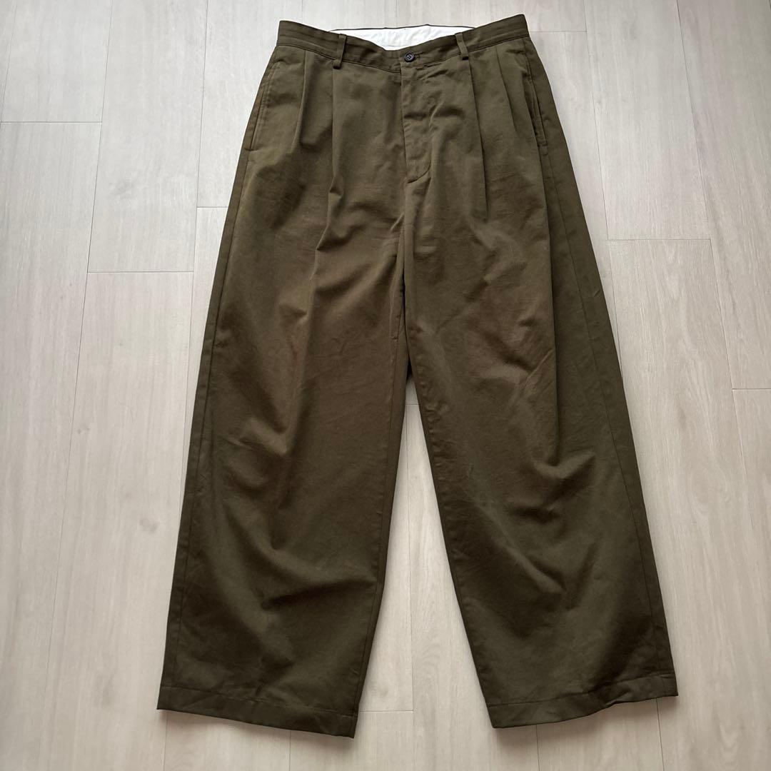 A.PRESSE Chino Trousers チノトラウザーズ Olive 2