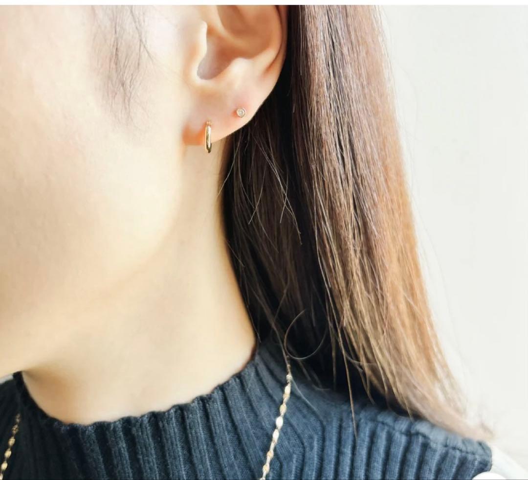 K18フープピアス