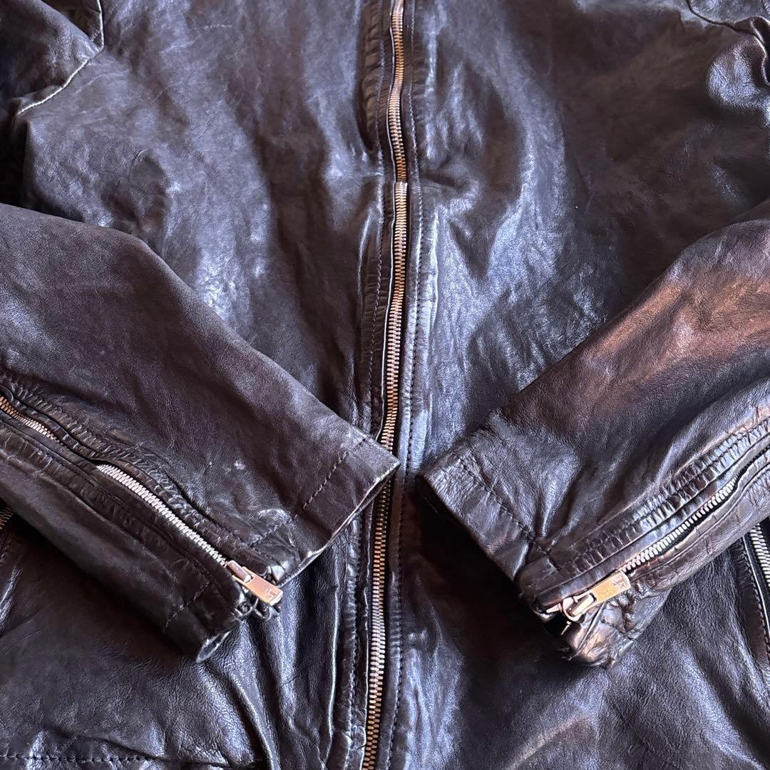 ✨希少✨キャシージェーン　レザージャケット 2 黒 ラムレザー Y2K