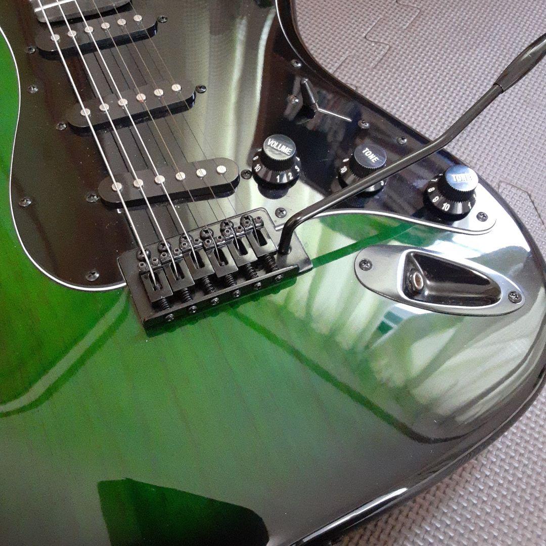 美品　SELDER グラデーショングリーン エレキギター