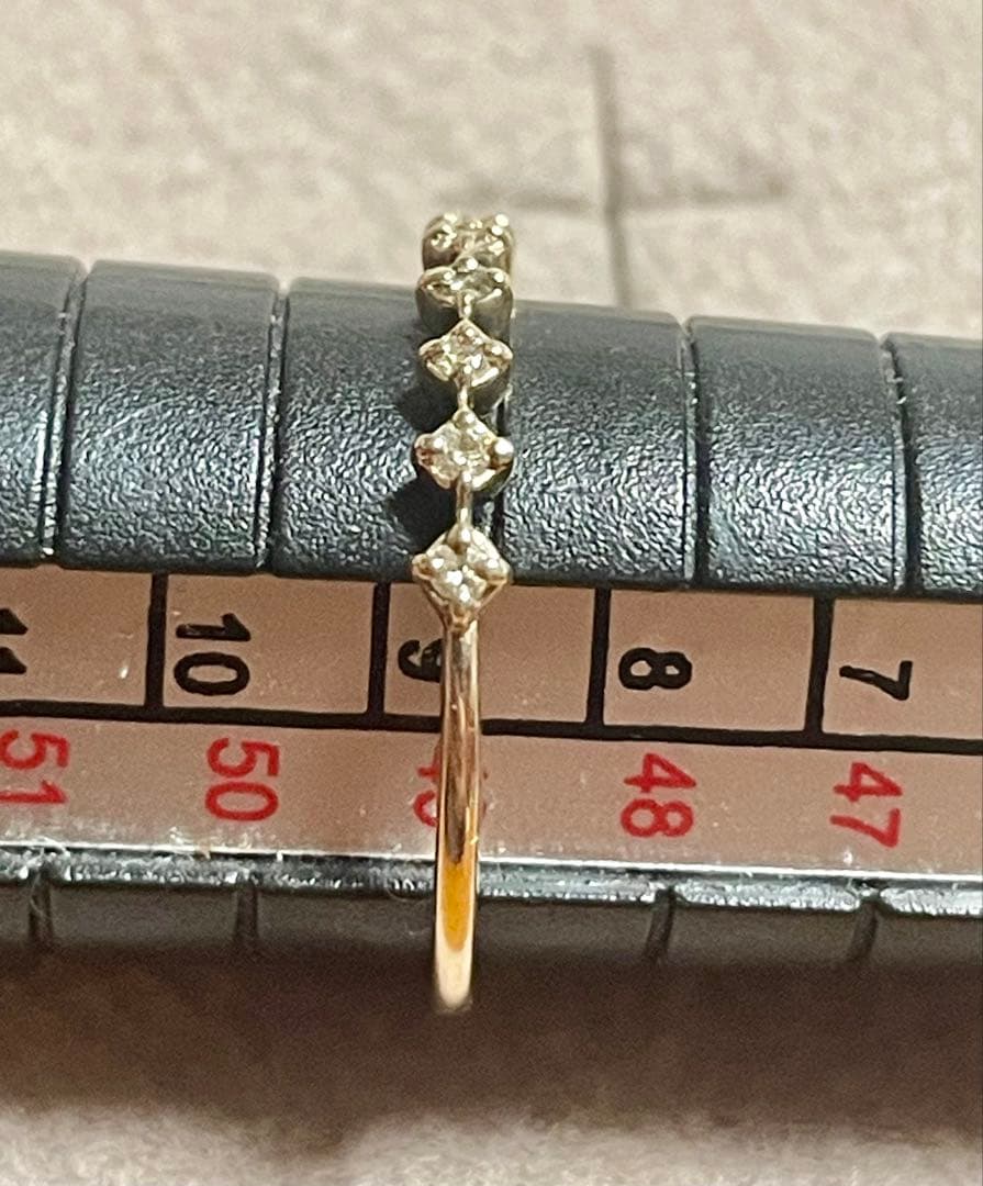 Samantha Tiara K10 ハーフエタニティリング　ダイヤ0.07ct