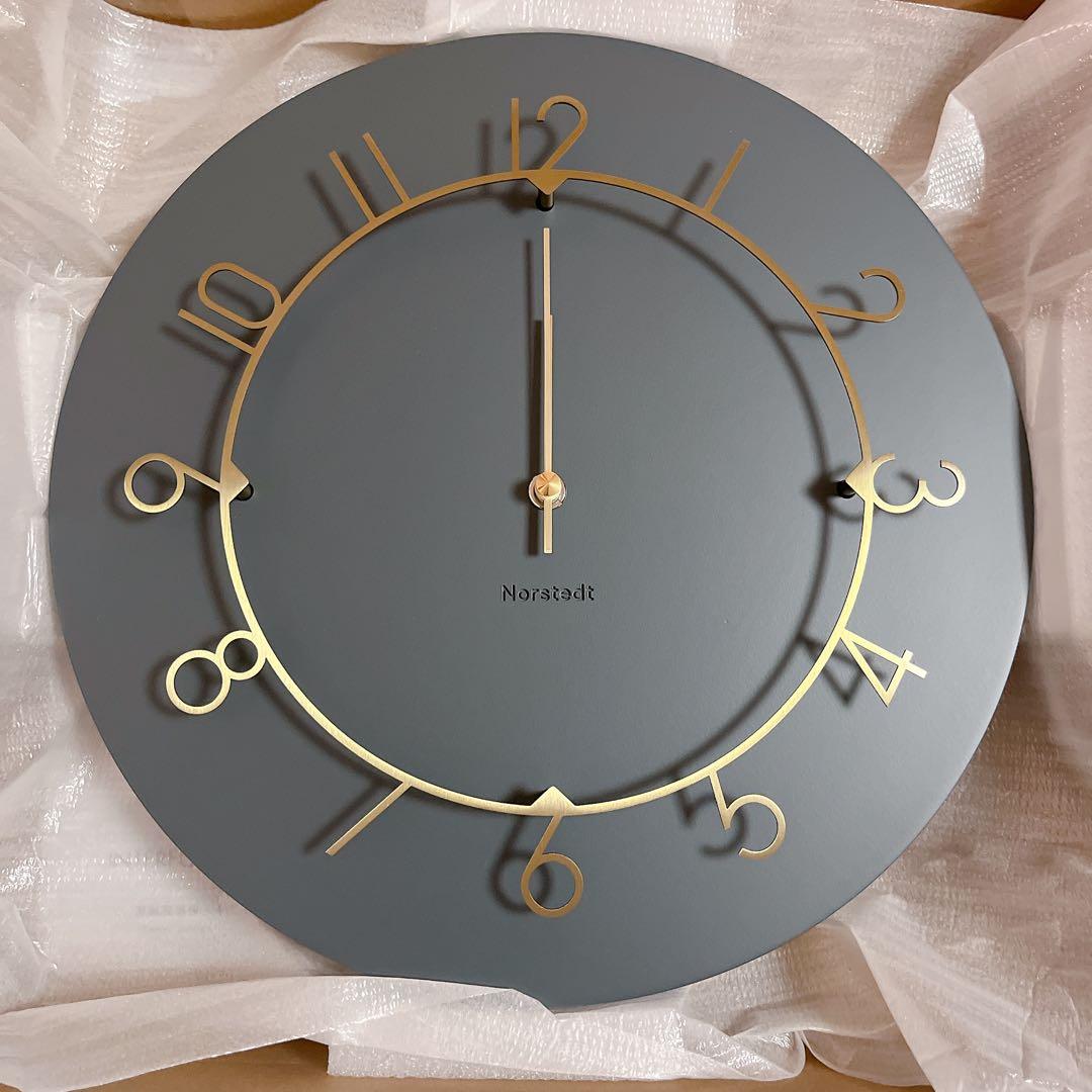 掛時計 CL-4317NV ネイビー ゴールド スイープムーブメント 時計