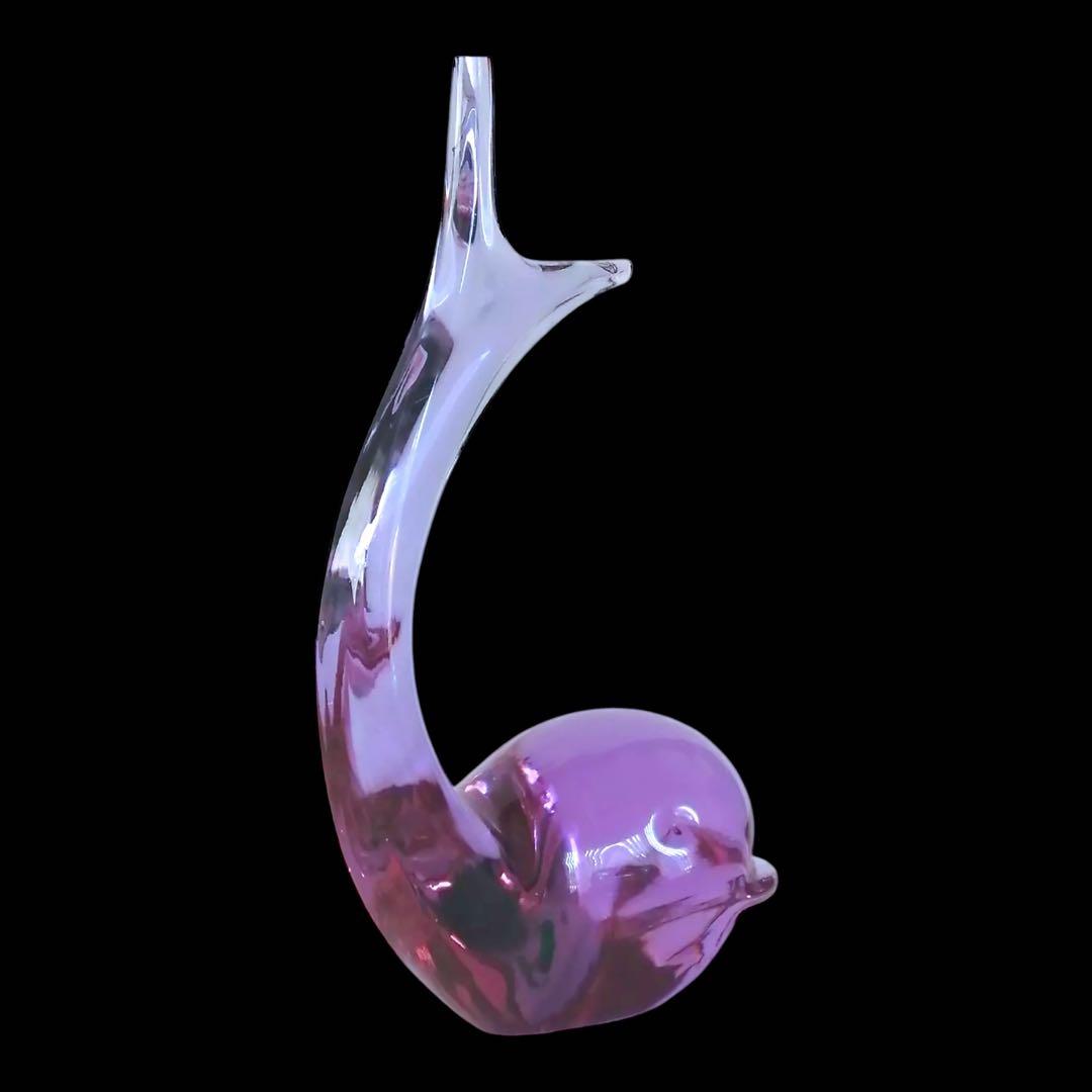 激レア☆アレキサンドライトガラス☆親子のクジラ☆セット☆ペーパーウェイト