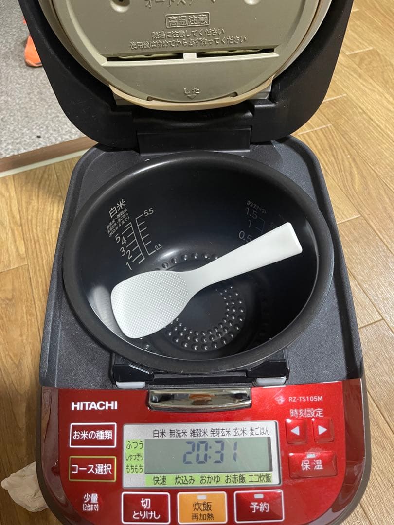 HITACHI 炊飯器 RZ-TS105M ルビーレッド、