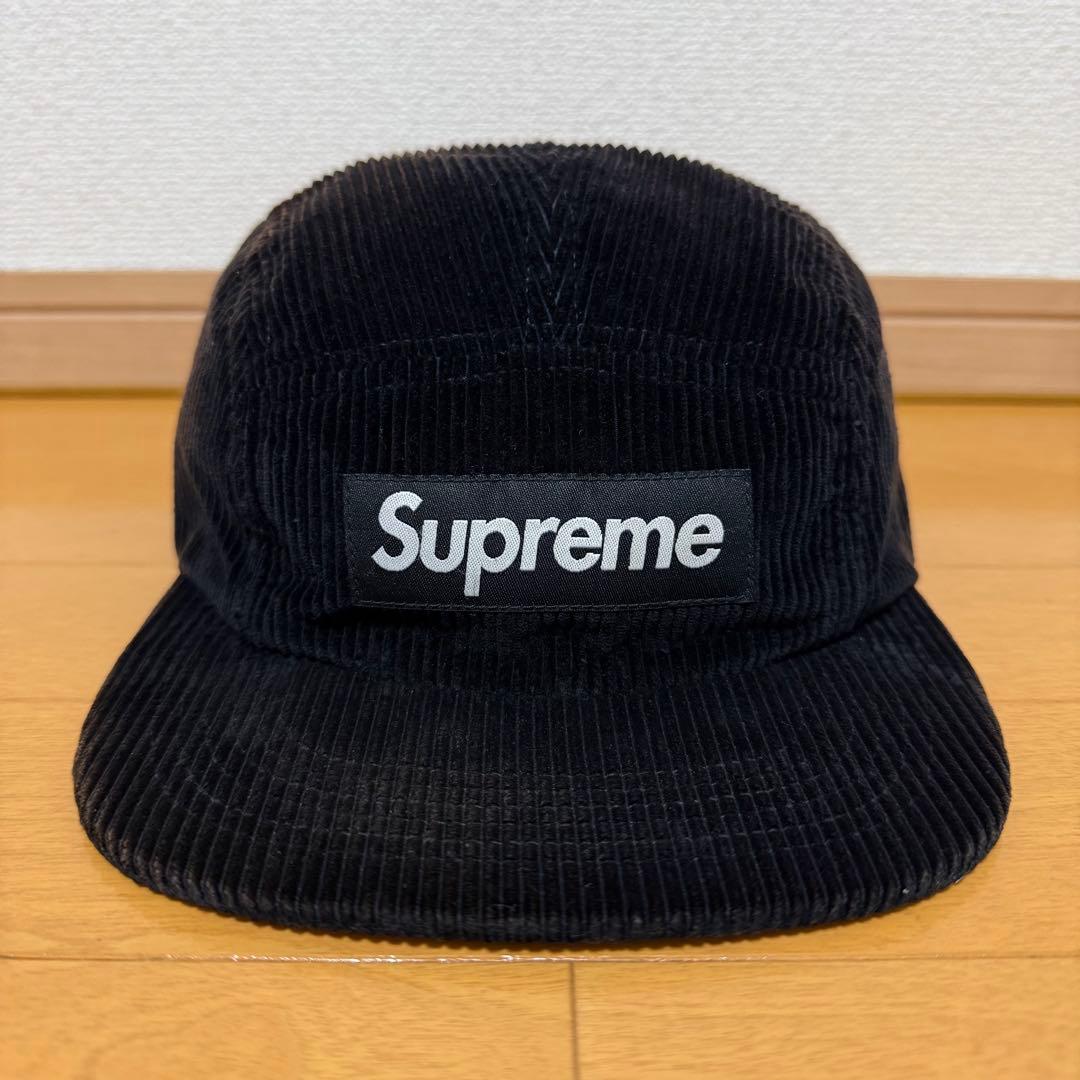 Supreme Corduroy Camp Cap ブラック 18ss