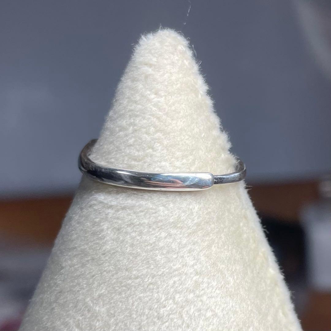 天然石リング　アレキサンドライト　紫緑シラー　高透明　6mm SV925