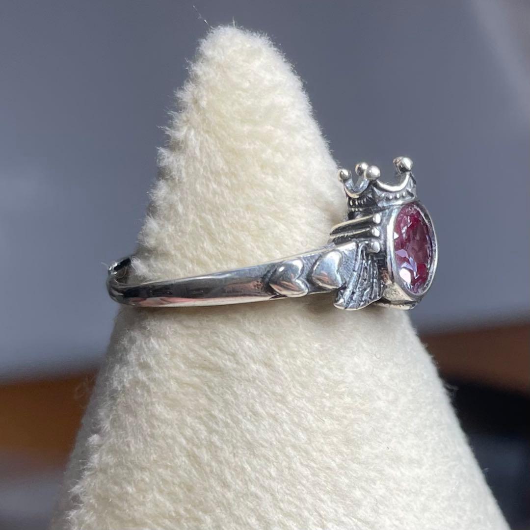 天然石リング　アレキサンドライト　紫緑シラー　高透明　6mm SV925