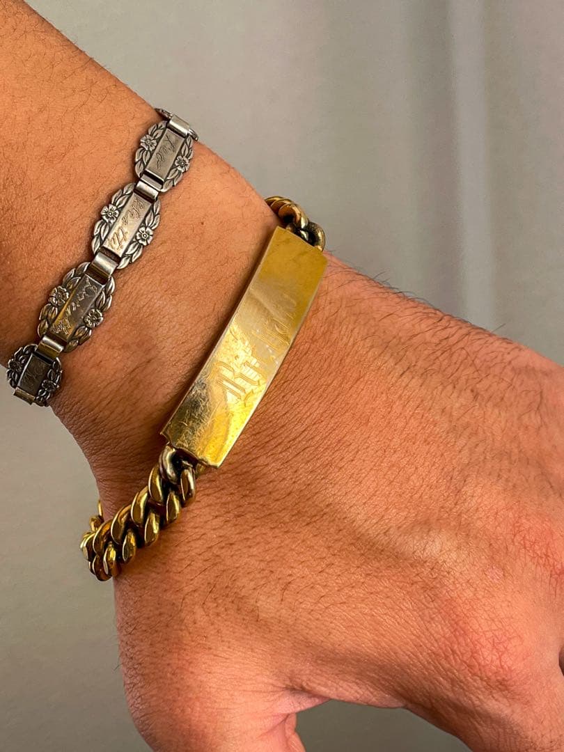 40s 12Kゴールドフィルド スウィートハートジュエリーブレスレット