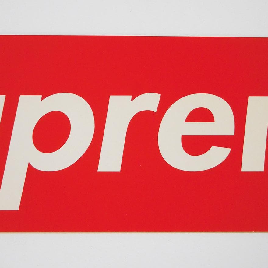 Supreme 激レア初期 ボックスロゴ ステッカー レッド