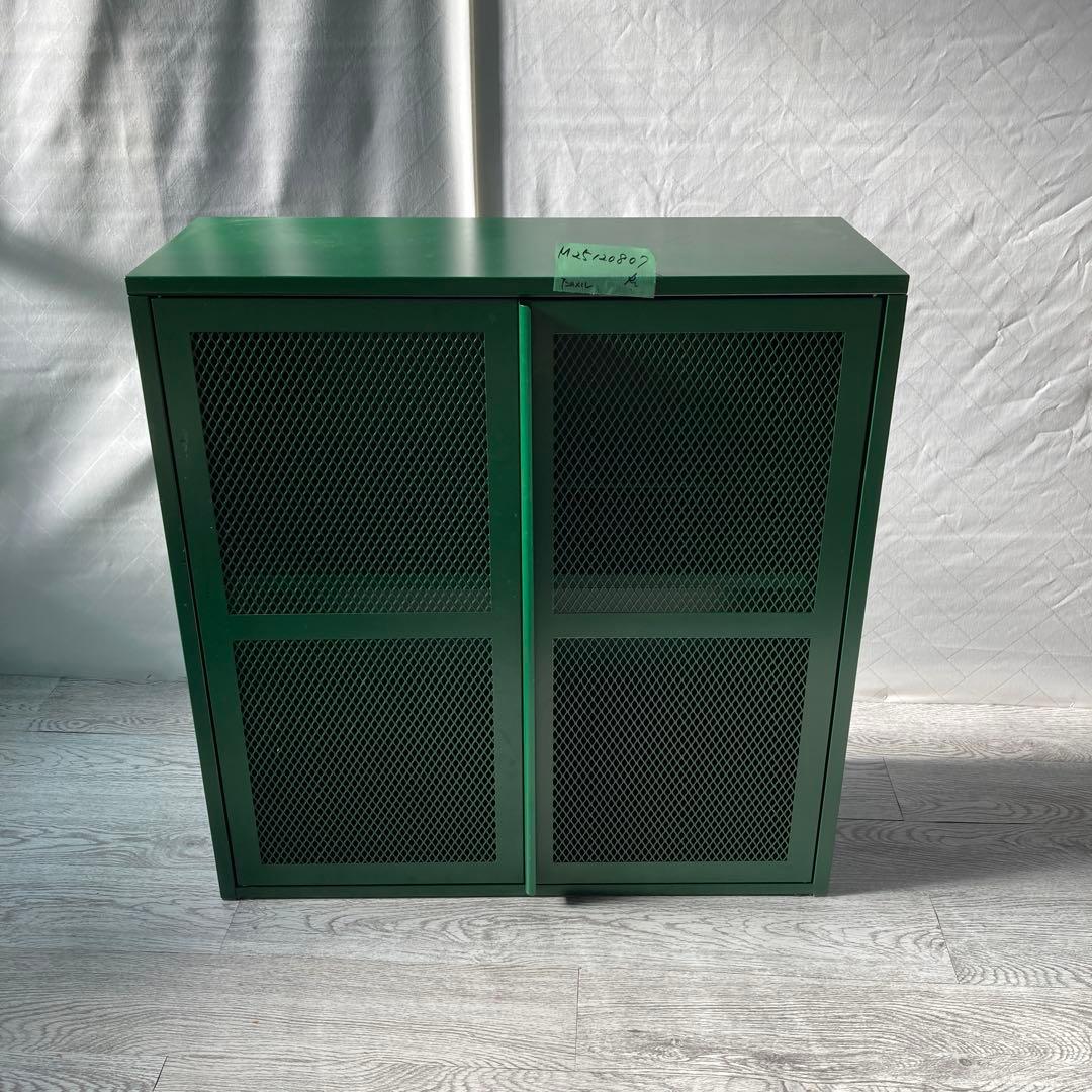 IKEA ivar イーヴァル　ダークグリーン　キャビネット　メッシュ