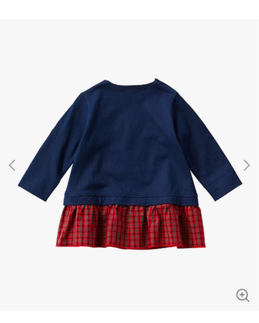 familiar チュニック ネイビー/レッド