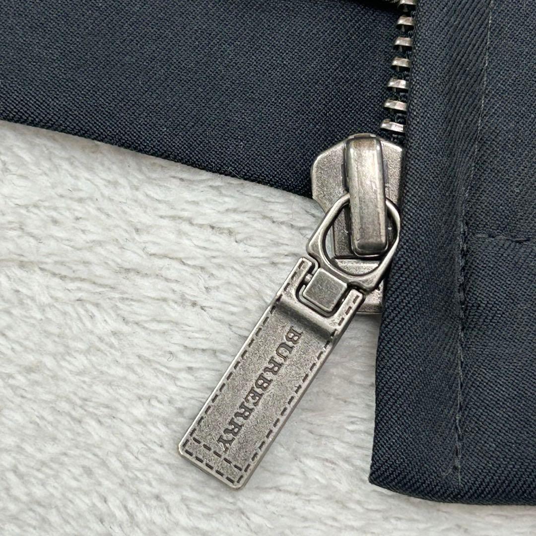 K612 M バーバリーロンドン ノバチェック柄 ブルゾン ブラック メンズ