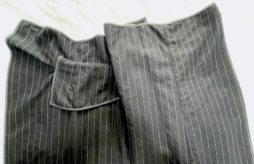 COMME des GARÇONS　ラメ入りウールの巻きサルエルパンツ