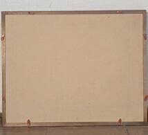 【真作】絵画　油彩4号　山の水辺風景　荒々しい水の流れと自然の息吹　X60