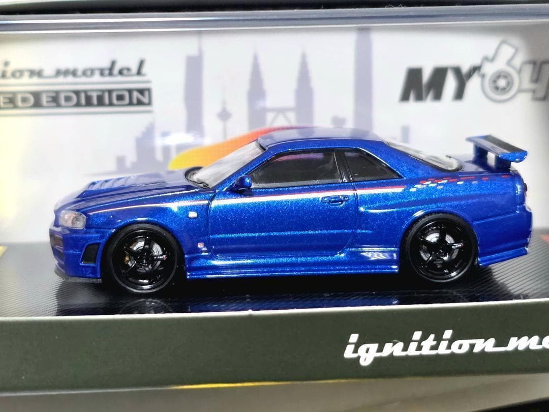 IGNITION TASKL2025 GT-R R34 メタリックブルー 限定版