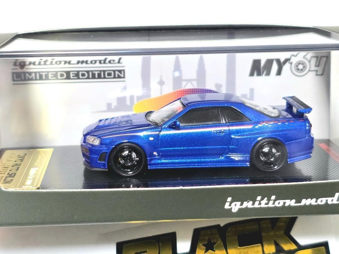 IGNITION TASKL2025 GT-R R34 メタリックブルー 限定版