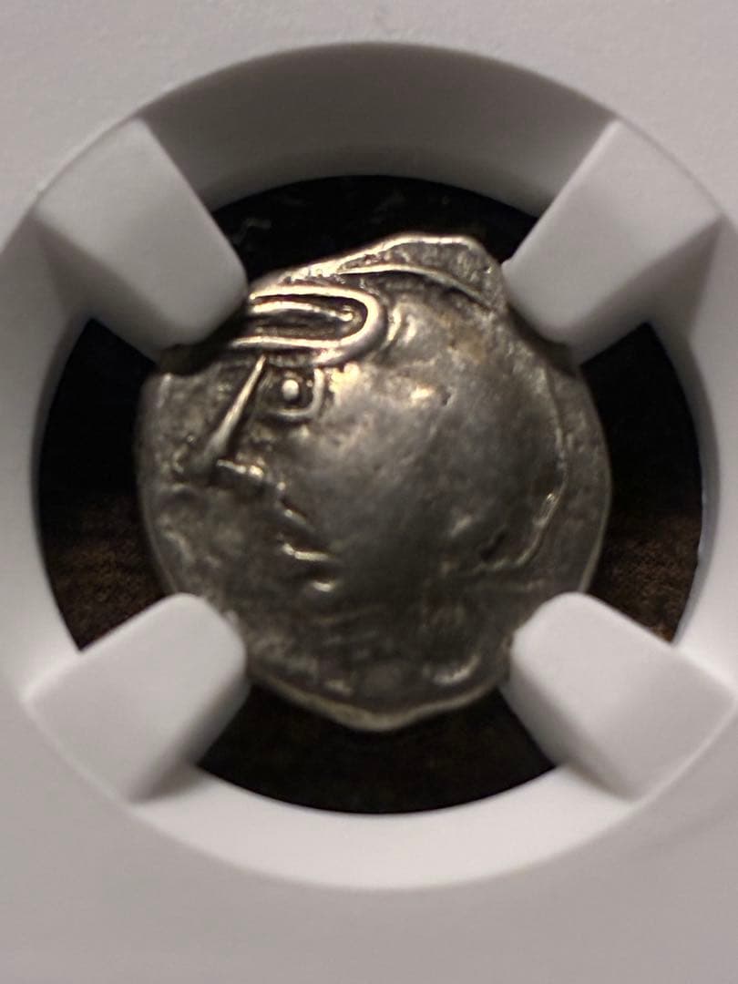 ガリア　アエドゥイ　古代ローマ銀貨　紀元前1世紀