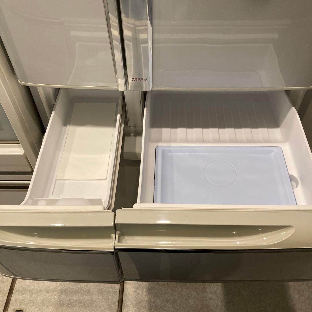 Panasonic 6ドア550L トップユニット冷蔵庫　NR-F553T-H