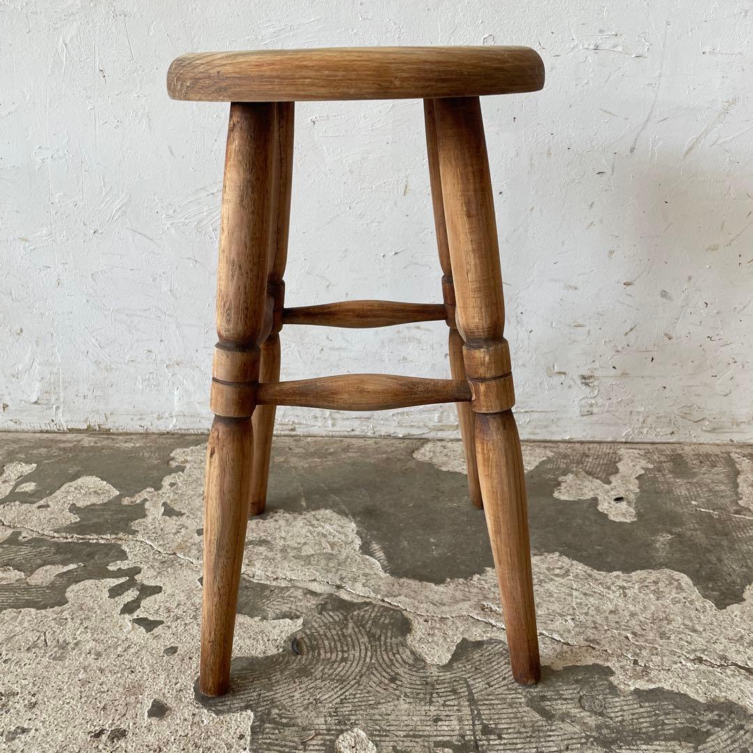 ヴィンテージ 　スツール　サイドテーブル ベッドサイドテーブル　　剥離