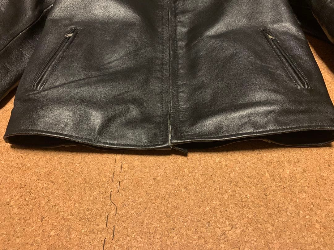 HORN WORKS シングルライダースジャケット 3L キルティング 黒