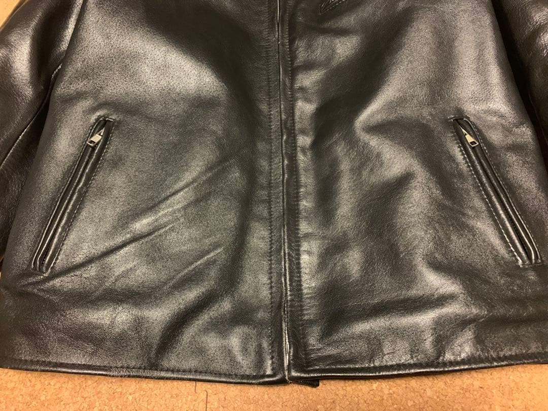 HORN WORKS シングルライダースジャケット 3L キルティング 黒