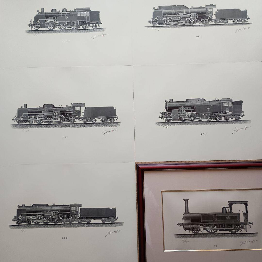 日本の蒸気機関車12選 限定950セット/81 専用額付　美品