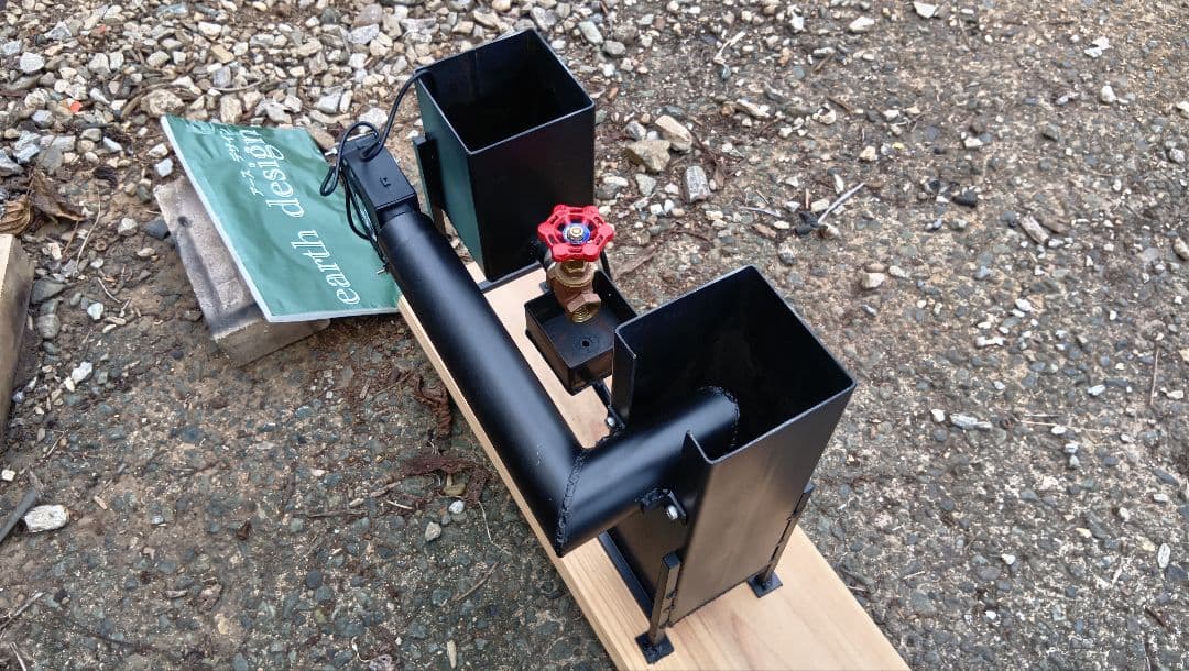 元祖発案者　本物　アースデザインのオリジナル作品廃油ストーブ【ミニファクトリー】