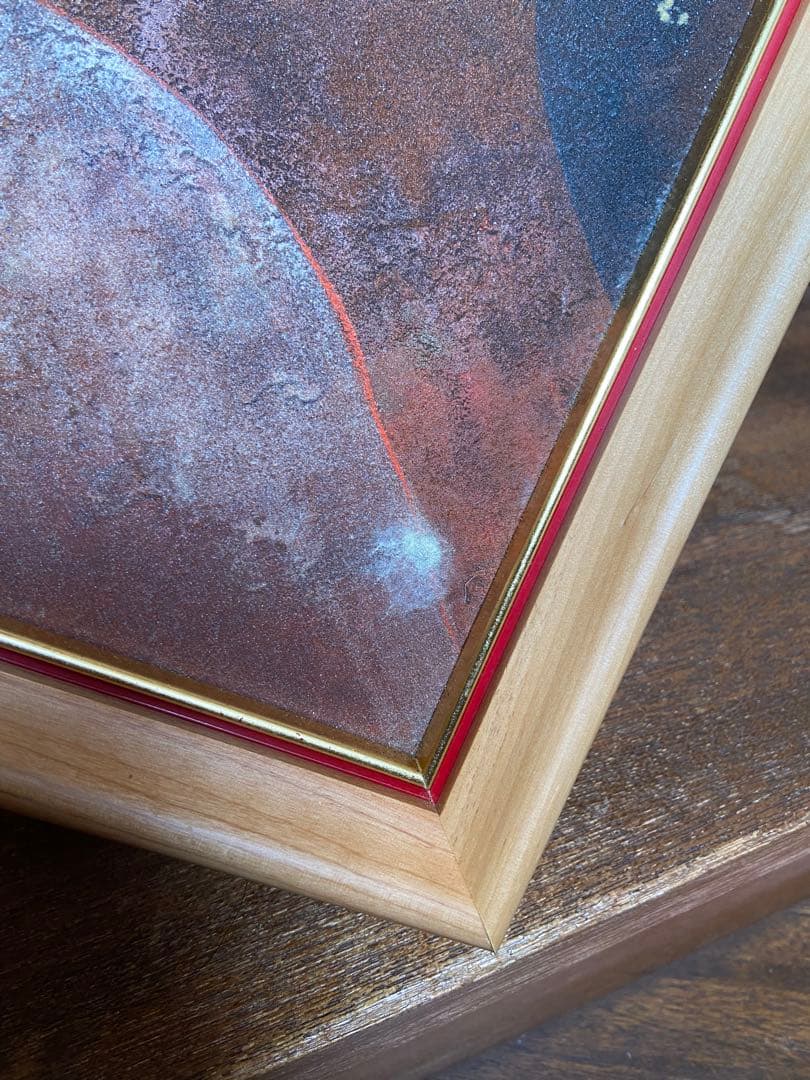 日本画「埴輪」岩絵具　谷本昌彦