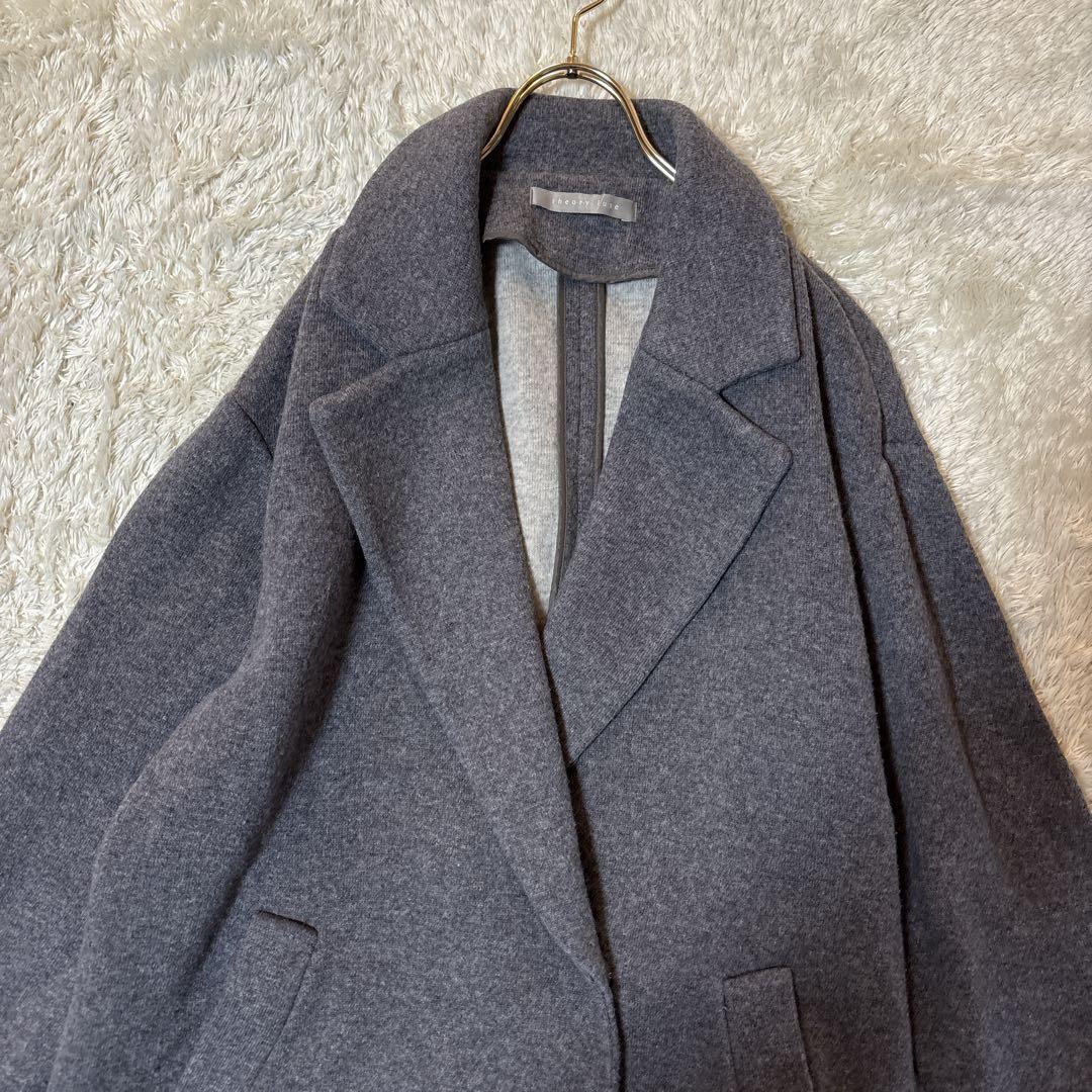 美品＊Theory luxe セオリーリュクス　アルパカ混　ウールコート　グレー