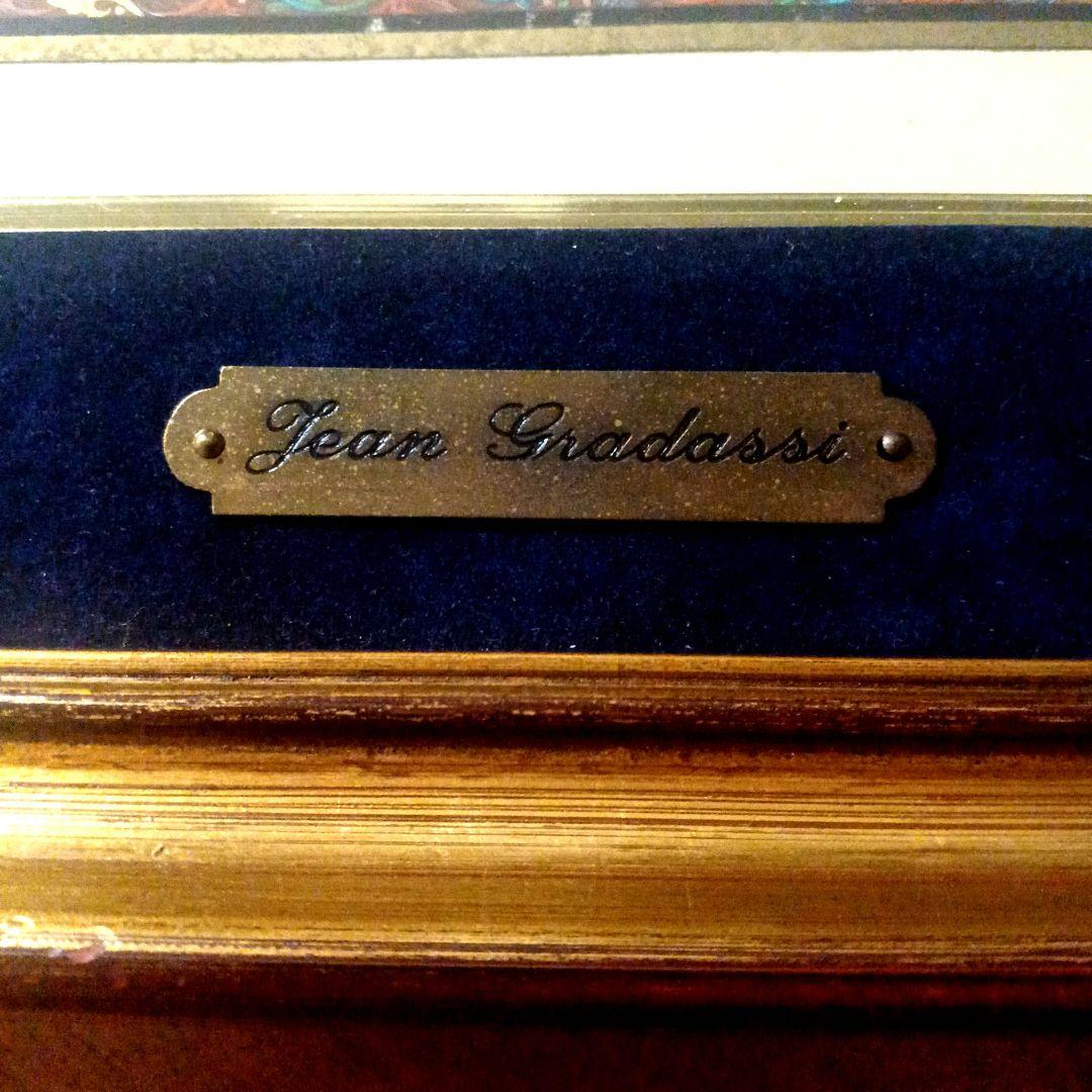 お値下げ　額装　J．Gradassi「シェークスピア劇　トーナメント戦」　細密画