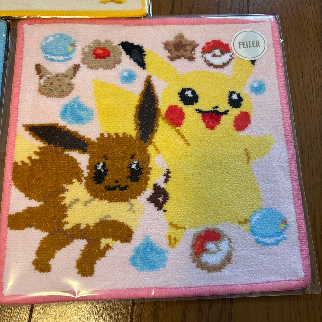【未開封】フェイラー　ポケモン　ハンカチ　3枚セット