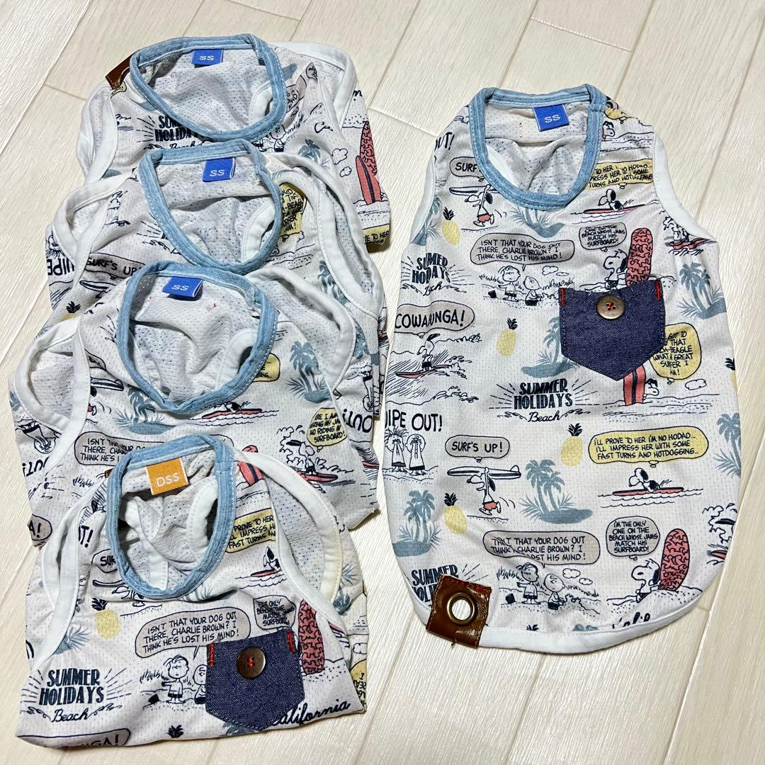 5枚セット ペットパラダイス スヌーピー クール タンクトップSNOOPY