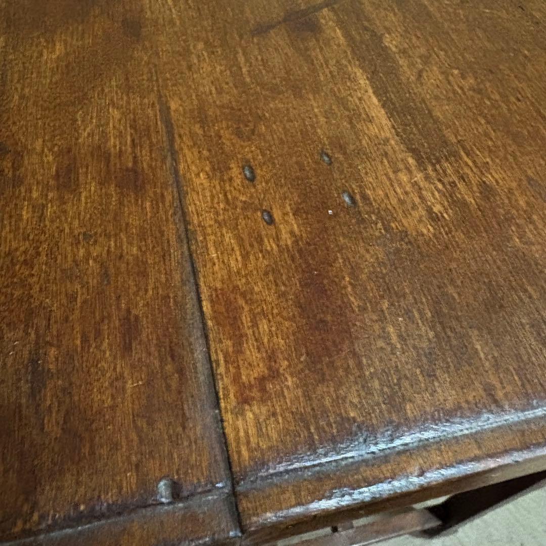 イギリス　ヴィンテージ　サイドテーブル　コーヒーテーブル　無垢材　花台