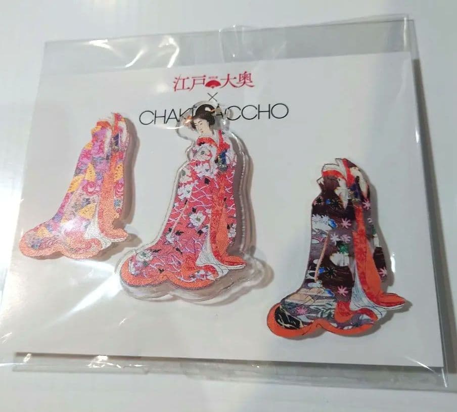 特別展江戸　100個限定 ブローチ着せかへ大奥（3種）錦絵日本画着物御台所