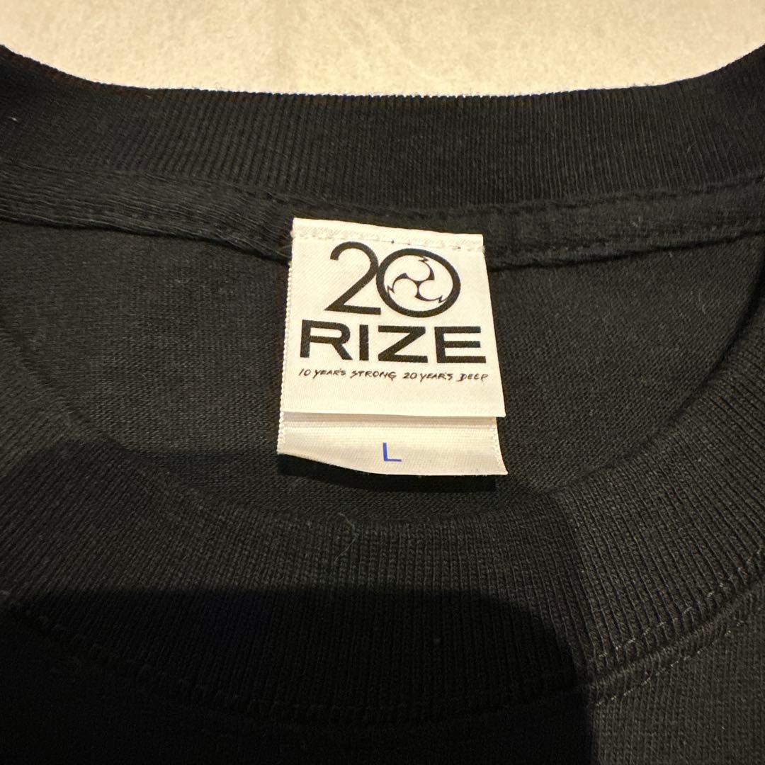 RIZE 20周年ブラック Tシャツ Lサイズ